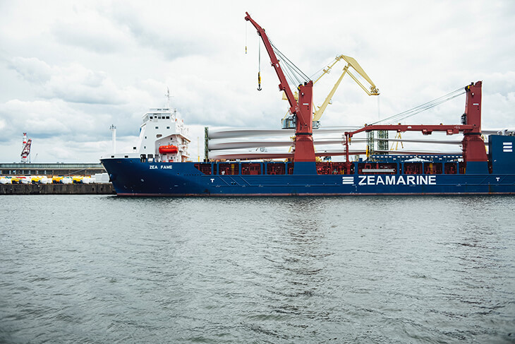 Ocean freight container handling